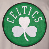Boston Celtics Poly Twill Varsity Jacket - Gray/Black - JH Design