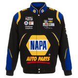 2021 Chase Elliott NAPA Full-Snap Twill Uniform Jacket - Black - JH Design