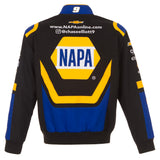 2023 Chase Elliott JH Design Black/Royal NAPA Twill Uniform Full-Snap Jacket JH Design - J.H. Sports Jackets
