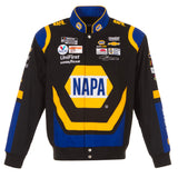 2023 Chase Elliott JH Design Black/Royal NAPA Twill Uniform Full-Snap Jacket JH Design - J.H. Sports Jackets
