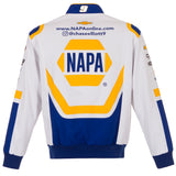 2023 Chase Elliott JH Design White/Royal NAPA Twill Uniform Full-Snap Jacket JH Design - J.H. Sports Jackets