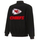 Kansas City Chiefs Reversible Wool Jacket - Black - J.H. Sports Jackets