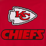 Kansas City Chiefs Poly Twill Varsity Jacket - Red - J.H. Sports Jackets