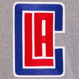 Los Angeles Clippers Two-Tone Reversible Fleece Jacket - Gray/Royal - JH Design