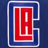 Los Angeles Clippers JH Design Lightweight Nylon Bomber Jacket – Royal - JH Design