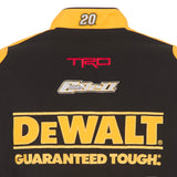 2023 Christopher Bell JH Design Black/Yellow Dewalt Twill Uniform Full-Snap Jacket - J.H. Sports Jackets