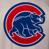 Chicago Cubs Poly Twill Varsity Jacket - Gray/Royal - JH Design