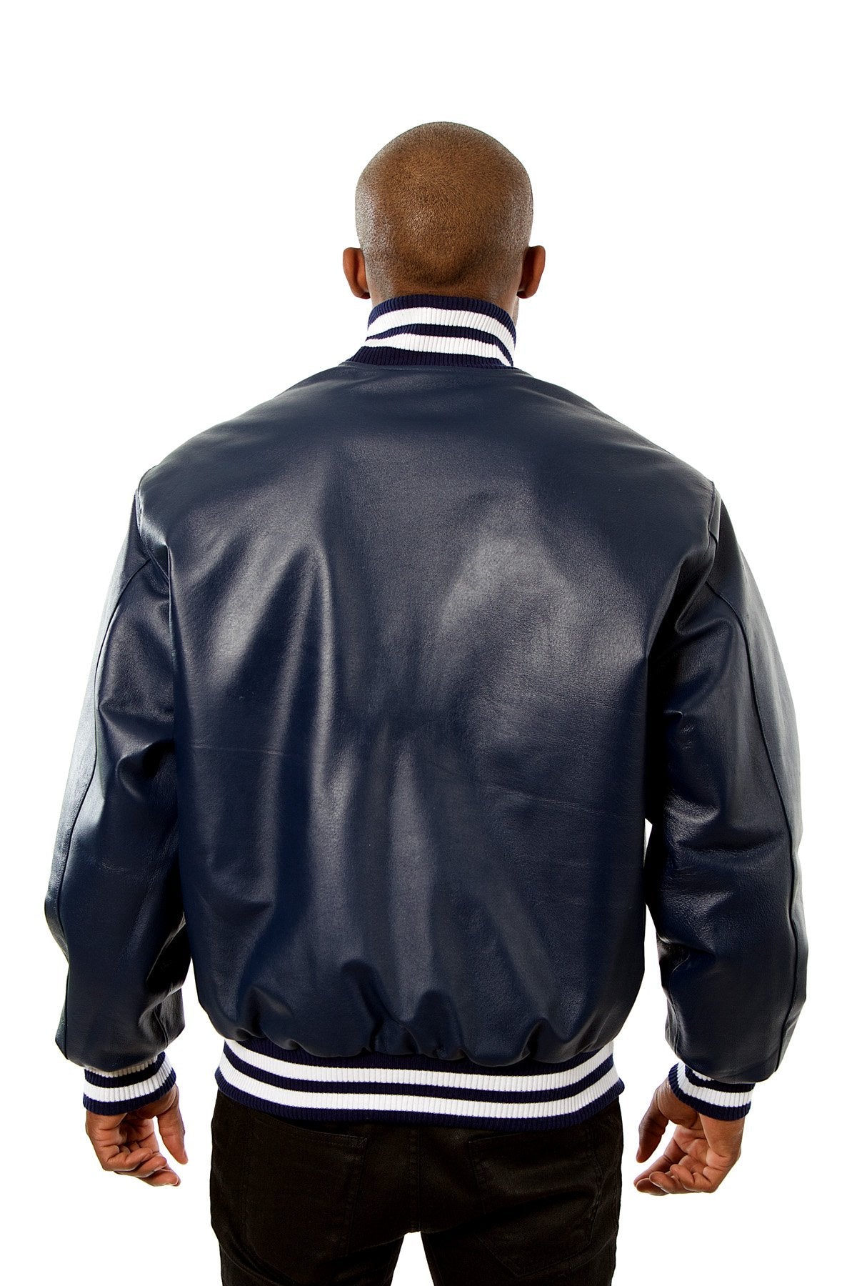 Men's JH Design Royal Toronto Blue Jays Big & Tall Full-Snap All-Leather Jacket