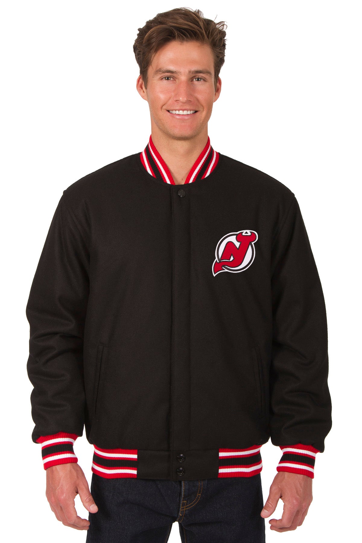 New Jersey Devils JH Design Jacket - Red
