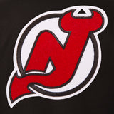 New Jersey Devils Reversible Wool Jacket - Black/Red - JH Design