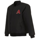 Arizona Diamondbacks Reversible Wool Jacket - Black - JH Design