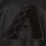Arizona Diamondbacks Full Leather Jacket - Black/Black - JH Design
