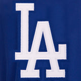 Los Angeles Dodgers Two-Tone Reversible Fleece Hooded Jacket - Royal/Grey - JH Design