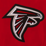 Atlanta Falcons  JH Design Lightweight Nylon Bomber Jacket – Red - J.H. Sports Jackets