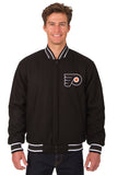 Philadelphia Flyers Reversible Wool Jacket - Black - J.H. Sports Jackets