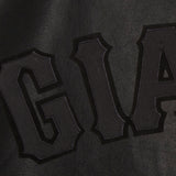 San Francisco Giants Full Leather Jacket - Black/Black - JH Design