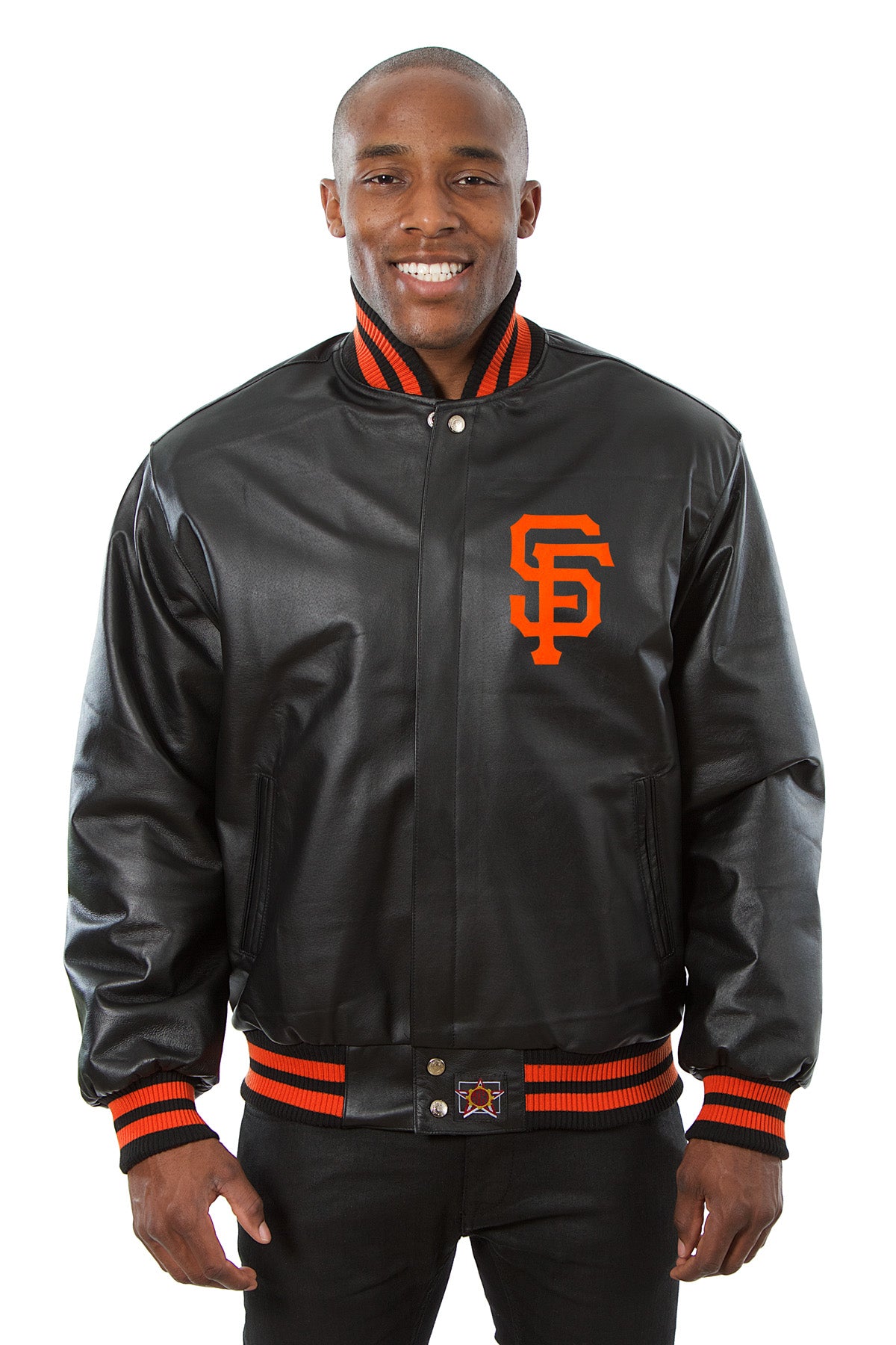 San Francisco Giants JH Design 2014 World Series Champions Reversible  Fleece Jacket - Black