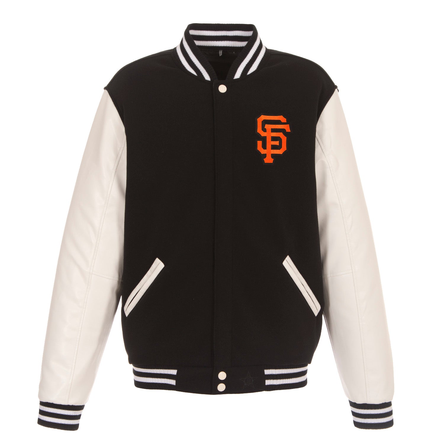 Men's JH Design Gray/Black San Francisco Giants Poly Twill Jacket