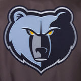 Memphis Grizzlies Poly Twill Varsity Jacket - Charcoal - JH Design