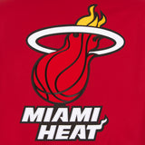 Miami Heat Poly Twill Varsity Jacket - Red - J.H. Sports Jackets