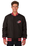 Carolina Hurricanes Reversible Wool Jacket - Black/Red - JH Design