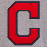 Cleveland Indians Two-Tone Reversible Fleece Jacket - Gray/Navy - JH Design