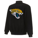 Jacksonville Jaguars Reversible Wool Jacket - Black - JH Design