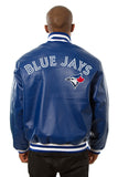 Toronto Blue Jays Full Leather Jacket - Royal - JH Design