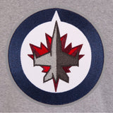 Winnipeg Jets Two-Tone Reversible Fleece Jacket - Gray/Navy - J.H. Sports Jackets