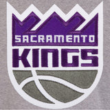 Sacramento Kings Two-Tone Reversible Fleece Jacket - Gray/Black - JH Design