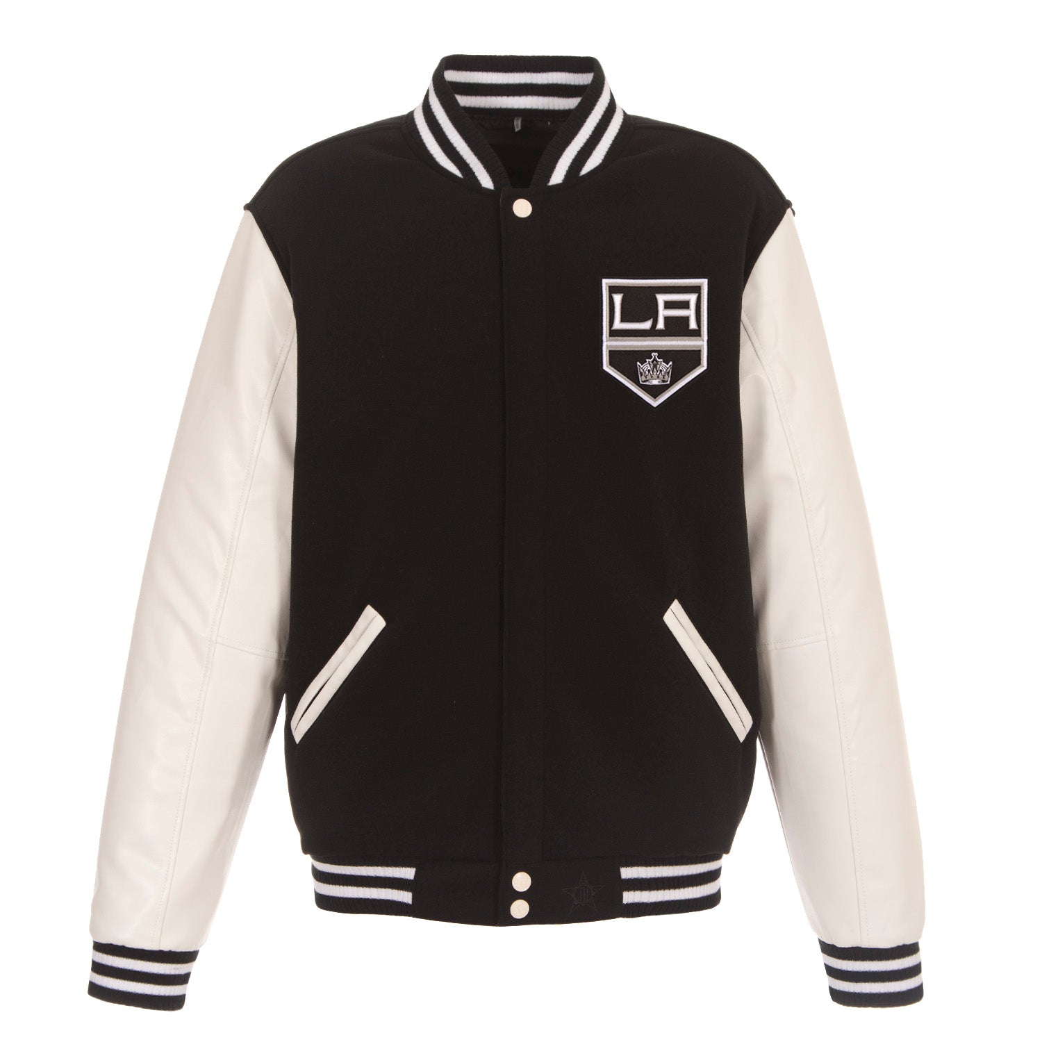 Los Angeles Kings JH Design Reversible Fleece Jacket with Faux
