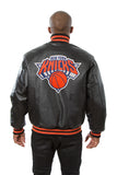 New York Knicks Full Leather Jacket - Black - JH Design