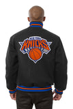 New York Knicks Embroidered Wool Jacket - Black - JH Design