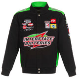 2021 Kyle Busch Interstate Batteries Twill Full-Snap Jacket-Black - J.H. Sports Jackets