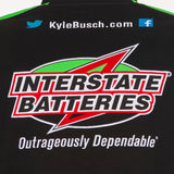 2021 Kyle Busch Interstate Batteries Twill Full-Snap Jacket-Black - J.H. Sports Jackets