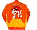 2021 Kyle Busch M&Ms Full-Snap Twill Uniform Jacket - Orange - J.H. Sports Jackets