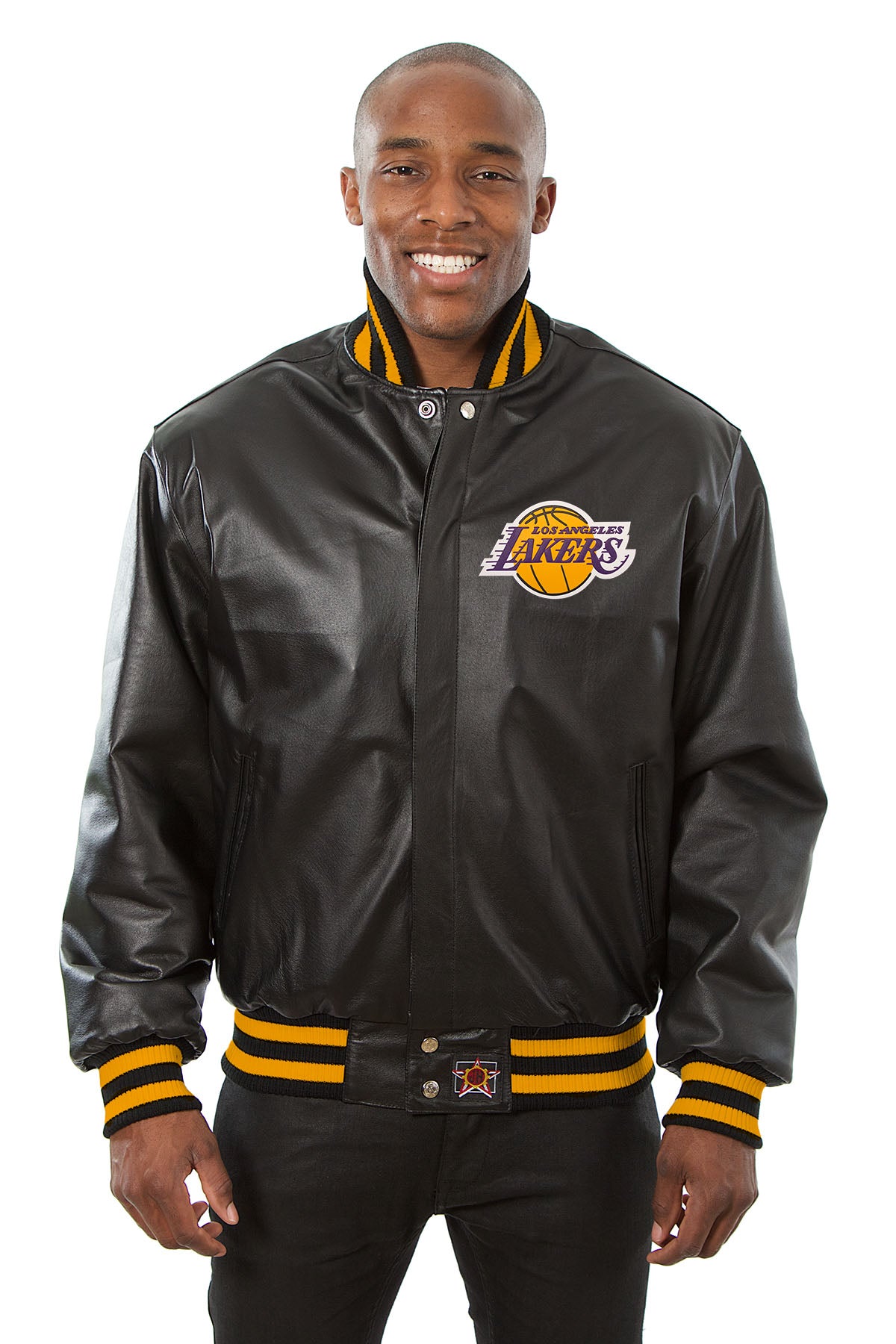 Los Angeles Lakers Full Leather Jacket - Black 5X-Large
