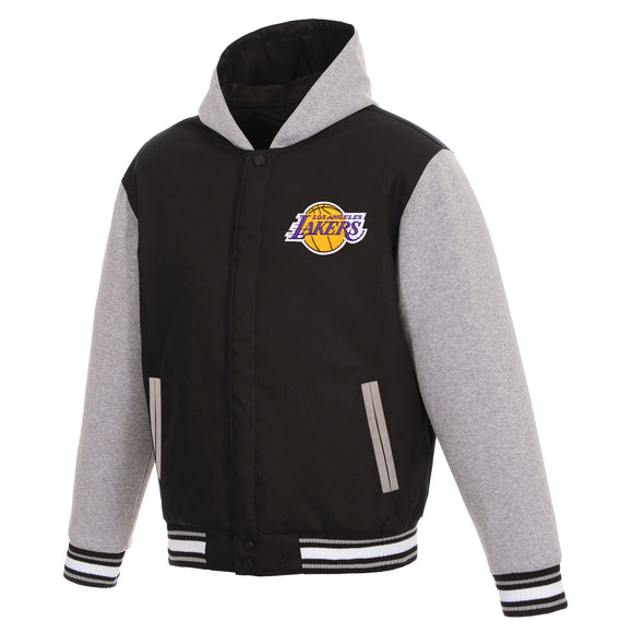 Youth Los Angeles Lakers Gold Double Dribble Reversible Packable