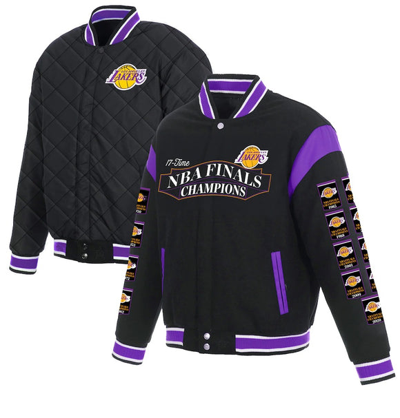 Los Angeles JH Design 2020 Dual Champions City of Champions Applique Full-Zip  Jacket - Royal/Gold
