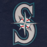 Seattle Mariners Full Leather Jacket - Navy - JH Design