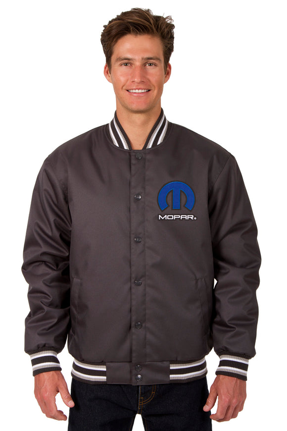 Mopar Poly Twill Varsity Jacket - Charcoal - JH Design