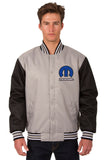 Mopar Poly Twill Varsity Jacket - Gray/Black - JH Design