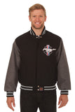 Ford Mustang Embroidered Wool Jacket - Black/Grey - JH Design