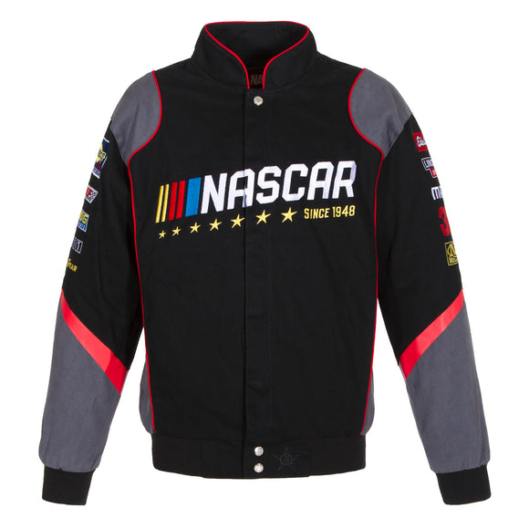 Nascar Racing Generic Twill Jacket - Black - JH Design