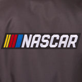NASCAR Poly Twill Varsity Jacket - Charcoal - JH Design