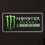 Monster Energy NASCAR Cup Series Wool & Leather Varsity Jacket - Black - JH Design