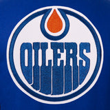 Edmonton Oilers Reversible Wool Jacket - Royal - JH Design