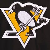 Pittsburgh Penguins Two-Tone Reversible Fleece Hooded Jacket - Black/Grey - JH Design