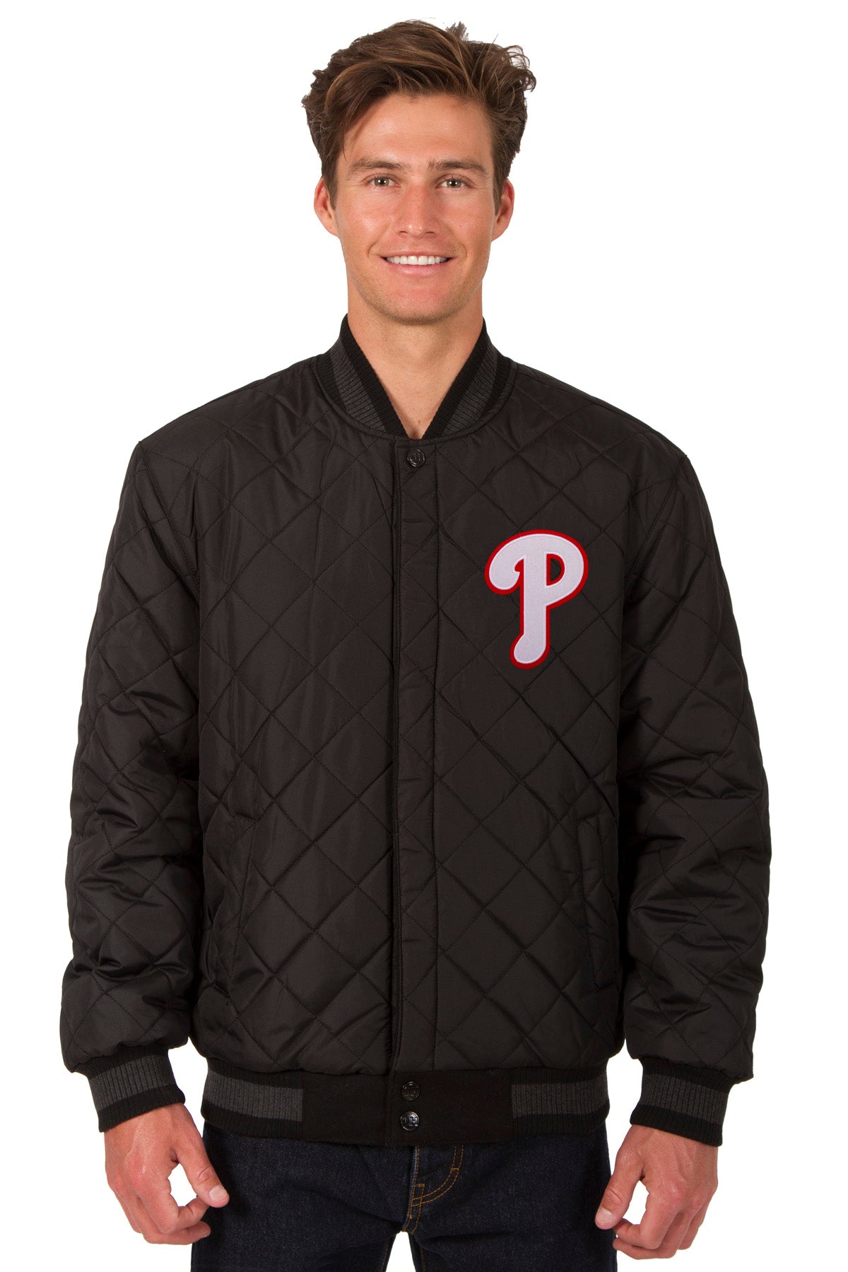 Philadelphia Phillies Fleece Leather Jacket
