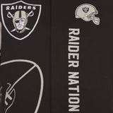 Las Vegas Raiders Cotton Twill Jacket - Black - J.H. Sports Jackets